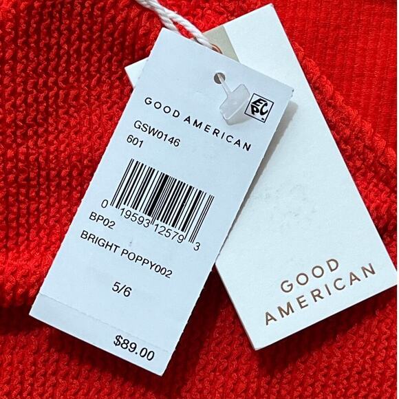 Good American Always Fits One-Piece Swimsuit Poppy Red Women Plus Size 2X/3X NWT - Picture 7 of 9